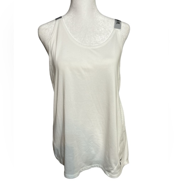 Nike Tops - Nike Dri Fit Running Tank Top, Criss Cross Straps, Women’s Large, White